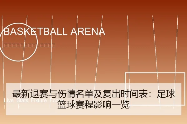 最新退赛与伤情名单及复出时间表：足球篮球赛程影响一览